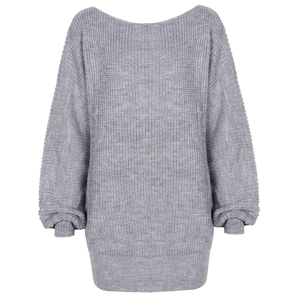 Off Shoulder Sweater Dress - Picture 7 of 9